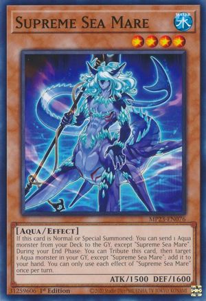 Supreme Sea Mare (MP23-EN076) - 25th Anniversary Tin: Dueling Heroes Mega Pack 1st Edition - Premium Yugioh Single from Konami - Just $0.25! Shop now at Game Crave Tournament Store
