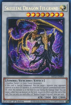 Skeletal Dragon Felgrand (MP23-EN084) - 25th Anniversary Tin: Dueling Heroes Mega Pack 1st Edition - Premium Yugioh Single from Konami - Just $0.08! Shop now at Game Crave Tournament Store