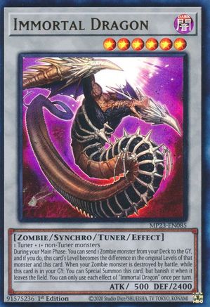 Immortal Dragon (MP23-EN085) - 25th Anniversary Tin: Dueling Heroes Mega Pack 1st Edition - Premium Yugioh Single from Konami - Just $0.25! Shop now at Game Crave Tournament Store