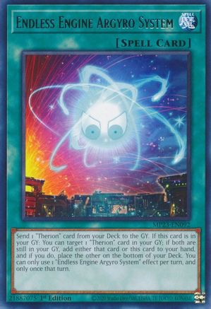 Endless Engine Argyro System (MP23-EN092) - 25th Anniversary Tin: Dueling Heroes Mega Pack 1st Edition - Premium Yugioh Single from Konami - Just $0.25! Shop now at Game Crave Tournament Store