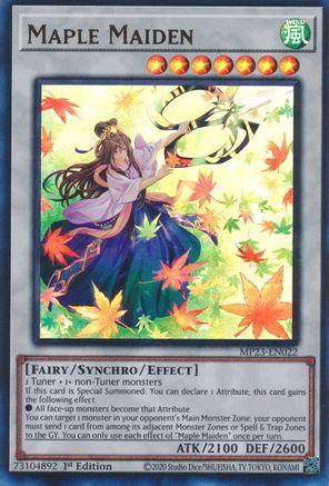 Maple Maiden (MP23-EN022) - 25th Anniversary Tin: Dueling Heroes Mega Pack 1st Edition - Premium Yugioh Single from Konami - Just $0.25! Shop now at Game Crave Tournament Store