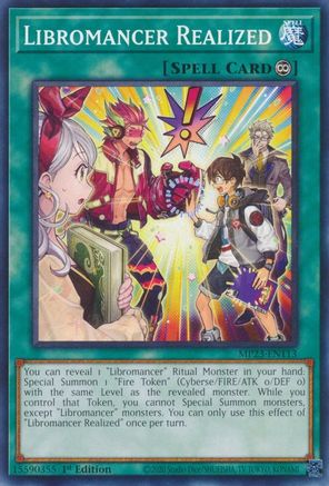 Libromancer Realized (MP23-EN113) - 25th Anniversary Tin: Dueling Heroes Mega Pack 1st Edition - Premium Yugioh Single from Konami - Just $0.25! Shop now at Game Crave Tournament Store