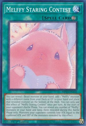 Melffy Staring Contest (MP23-EN141) - 25th Anniversary Tin: Dueling Heroes Mega Pack 1st Edition - Premium Yugioh Single from Konami - Just $0.25! Shop now at Game Crave Tournament Store
