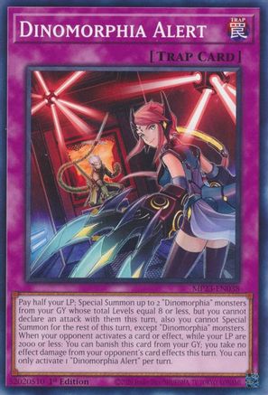 Dinomorphia Alert (MP23-EN038) - 25th Anniversary Tin: Dueling Heroes Mega Pack 1st Edition - Premium Yugioh Single from Konami - Just $0.25! Shop now at Game Crave Tournament Store