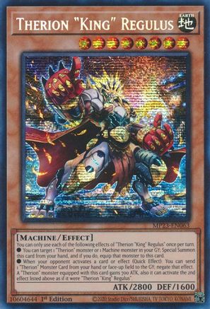 Therion "King" Regulus (MP23-EN063) - 25th Anniversary Tin: Dueling Heroes Mega Pack 1st Edition - Premium Yugioh Single from Konami - Just $1.62! Shop now at Game Crave Tournament Store