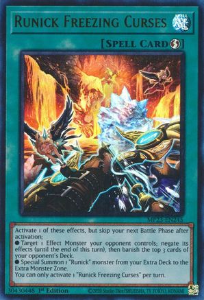 Runick Freezing Curses (MP23-EN245) - 25th Anniversary Tin: Dueling Heroes Mega Pack 1st Edition - Premium Yugioh Single from Konami - Just $0.38! Shop now at Game Crave Tournament Store