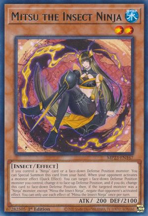 Mitsu the Insect Ninja (MP23-EN167) - 25th Anniversary Tin: Dueling Heroes Mega Pack 1st Edition - Premium Yugioh Single from Konami - Just $0.25! Shop now at Game Crave Tournament Store