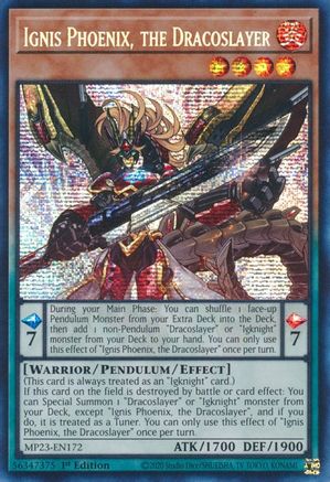 Ignis Phoenix, the Dracoslayer (MP23-EN172) - 25th Anniversary Tin: Dueling Heroes Mega Pack 1st Edition - Premium Yugioh Single from Konami - Just $0.08! Shop now at Game Crave Tournament Store