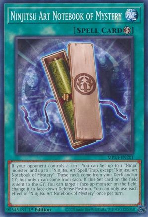 Ninjitsu Art Notebook of Mystery (MP23-EN201) - 25th Anniversary Tin: Dueling Heroes Mega Pack 1st Edition - Premium Yugioh Single from Konami - Just $0.25! Shop now at Game Crave Tournament Store