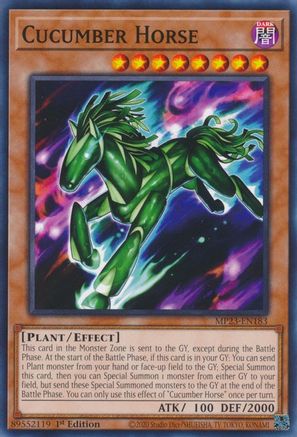 Cucumber Horse (MP23-EN183) - 25th Anniversary Tin: Dueling Heroes Mega Pack 1st Edition - Premium Yugioh Single from Konami - Just $0.25! Shop now at Game Crave Tournament Store