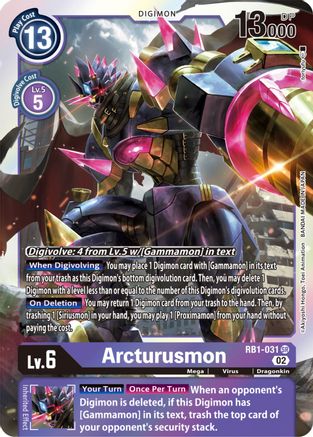 Arcturusmon (RB1-031) - Resurgence Booster Foil - Premium Digimon Single from Bandai - Just $2.72! Shop now at Game Crave Tournament Store