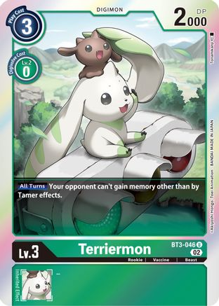 Terriermon (Resurgence Booster Reprint) (BT3-046) - Resurgence Booster Foil - Premium Digimon Single from Bandai - Just $0.25! Shop now at Game Crave Tournament Store