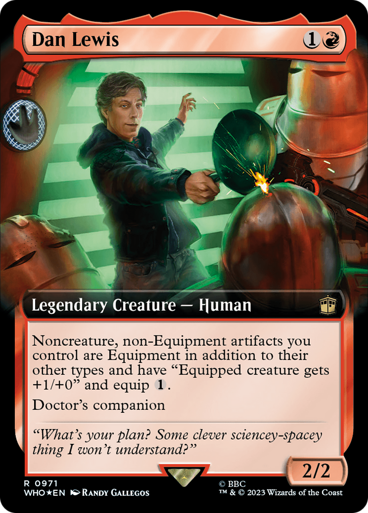 Dan Lewis (WHO-971) - Doctor Who: (Extended Art) Foil - Premium MTG Single from Wizards of the Coast - Just $0.30! Shop now at Game Crave Tournament Store