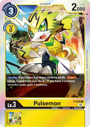 Pulsemon - P-028 (Resurgence Booster Reprint) (P-028) - Resurgence Booster Foil - Premium Digimon Single from Bandai - Just $0.25! Shop now at Game Crave Tournament Store