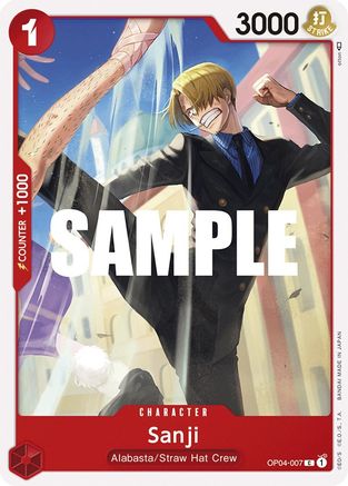 Sanji (007) (OP04-007) - Kingdoms of Intrigue - Premium One Piece Single from Bandai - Just $0.08! Shop now at Game Crave Tournament Store