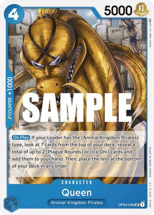 Queen (046) (OP04-046) - Kingdoms of Intrigue - Premium One Piece Single from Bandai - Just $0.08! Shop now at Game Crave Tournament Store