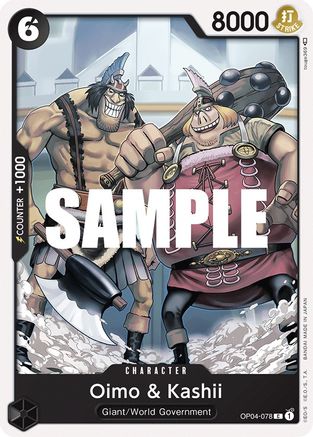 Oimo & Kashii (OP04-078) - Kingdoms of Intrigue - Premium One Piece Single from Bandai - Just $0.25! Shop now at Game Crave Tournament Store