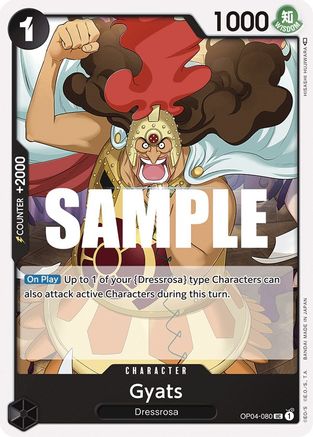 Gyats (OP04-080) - Kingdoms of Intrigue - Premium One Piece Single from Bandai - Just $0.25! Shop now at Game Crave Tournament Store