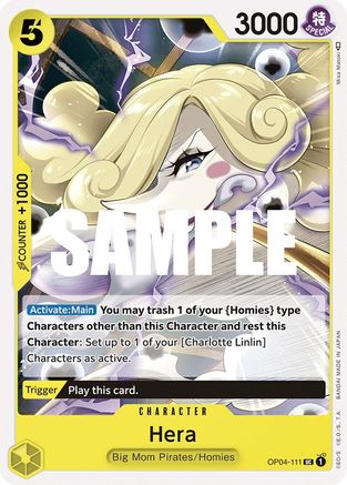 Hera (OP04-111) - Kingdoms of Intrigue - Premium One Piece Single from Bandai - Just $0.25! Shop now at Game Crave Tournament Store