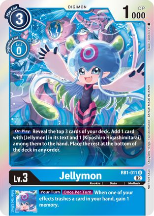 Jellymon (Resurgence Booster Box Promotion Pack) (RB1-011) - Resurgence Booster Foil - Premium Digimon Single from Bandai - Just $0.43! Shop now at Game Crave Tournament Store
