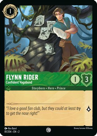 Flynn Rider - Confident Vagabond (81/204) - Rise of the Floodborn Cold Foil - Premium Lorcana Single from Disney - Just $0.09! Shop now at Game Crave Tournament Store