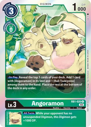 Angoramon (Resurgence Booster Box Promotion Pack) (RB1-020) - Resurgence Booster Foil - Premium Digimon Single from Bandai - Just $0.17! Shop now at Game Crave Tournament Store
