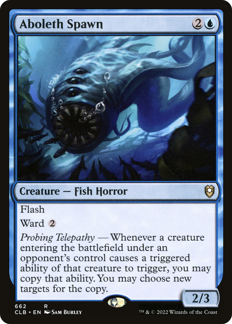 Aboleth Spawn (CLB-662) - Commander Legends: Battle for Baldur's Gate - Premium MTG Single from Wizards of the Coast - Just $0.74! Shop now at Game Crave Tournament Store