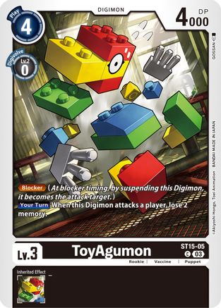 ToyAgumon (ST15-05) - Starter Deck 15: Dragon of Courage - Premium Digimon Single from Bandai - Just $0.08! Shop now at Game Crave Tournament Store