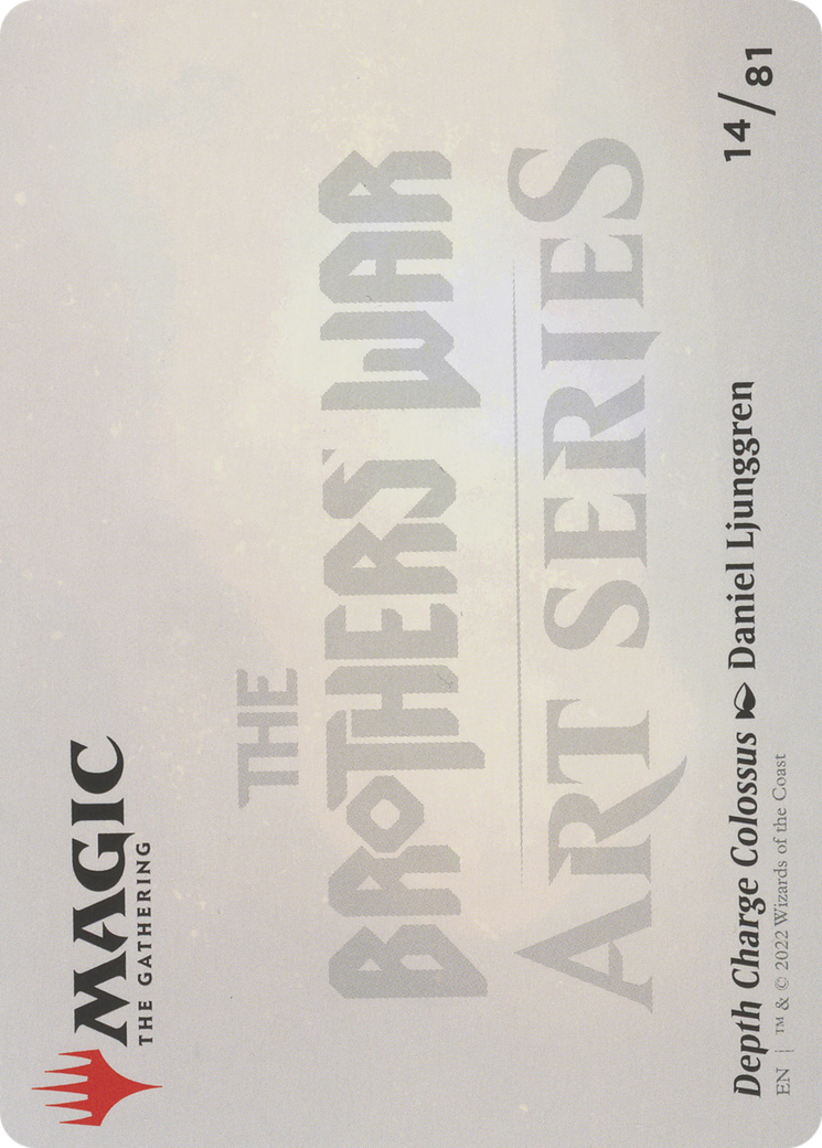 Depth Charge Colossus // Depth Charge Colossus (ABRO-014) - The Brothers' War Art Series (Borderless) Foil - Premium MTG Single from Wizards of the Coast - Just $0! Shop now at Game Crave Tournament Store