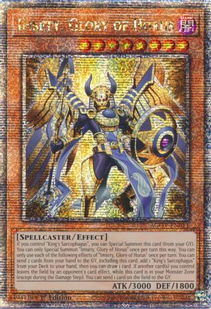 Imsety, Glory of Horus (Quarter Century Secret Rare) (AGOV-EN011) - Age of Overlord 1st Edition - Premium Yugioh Single from Konami - Just $82.42! Shop now at Game Crave Tournament Store