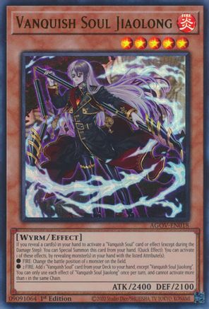 Vanquish Soul Jiaolong (AGOV-EN018) - Age of Overlord 1st Edition - Premium Yugioh Single from Konami - Just $7.55! Shop now at Game Crave Tournament Store