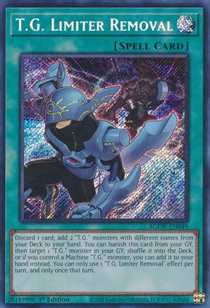 T.G. Limiter Removal (AGOV-EN049) - Age of Overlord 1st Edition - Premium Yugioh Single from Konami - Just $0.39! Shop now at Game Crave Tournament Store
