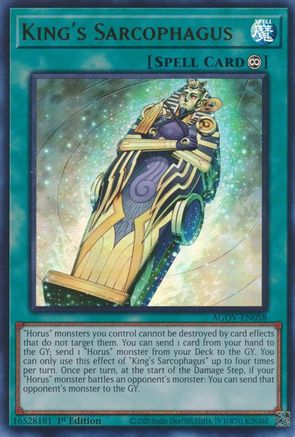 King's Sarcophagus (AGOV-EN058) - Age of Overlord 1st Edition - Premium Yugioh Single from Konami - Just $4.22! Shop now at Game Crave Tournament Store