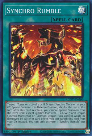 Synchro Rumble (AGOV-EN060) - Age of Overlord 1st Edition - Premium Yugioh Single from Konami - Just $1.27! Shop now at Game Crave Tournament Store