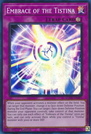 Embrace of the Tistina (AGOV-EN091) - Age of Overlord 1st Edition - Premium Yugioh Single from Konami - Just $0.25! Shop now at Game Crave Tournament Store