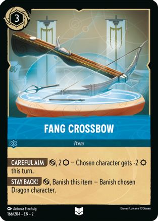 Fang Crossbow (166/204) - Rise of the Floodborn Cold Foil - Premium Lorcana Single from Disney - Just $0.08! Shop now at Game Crave Tournament Store