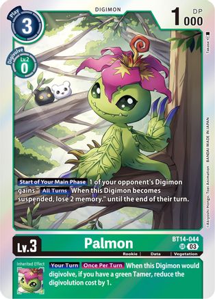 Palmon (BT14-044) - Blast Ace Foil - Premium Digimon Single from Bandai - Just $1.21! Shop now at Game Crave Tournament Store