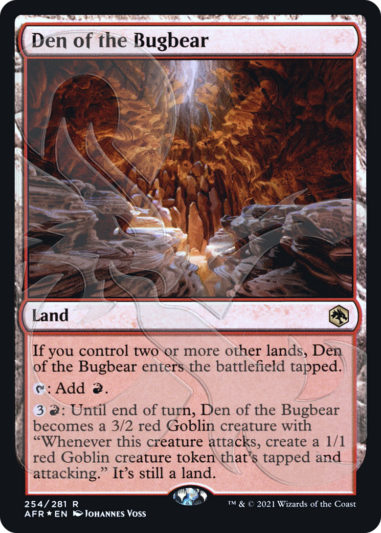 Den of the Bugbear (PAFR-254A) - Adventures in the Forgotten Realms Promos Foil - Premium MTG Single from Wizards of the Coast - Just $9.09! Shop now at Game Crave Tournament Store