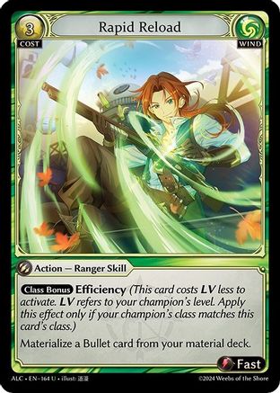 Rapid Reload (ALCHEMICAL REVOLUTION) - Premium Grand Archive Single from Weebs of the Shore - Just $0.08! Shop now at Game Crave Tournament Store