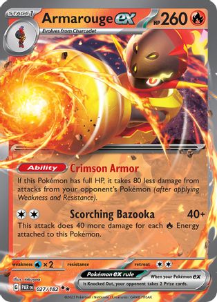 Armarouge ex 27 - SV04 Paradox Rift Holofoil - Premium Pokemon Single from Nintendo - Just $0.15! Shop now at Game Crave Tournament Store