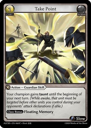 Take Point (ALCHEMICAL REVOLUTION STARTER DECKS) - Premium Grand Archive Single from Weebs of the Shore - Just $0.16! Shop now at Game Crave Tournament Store