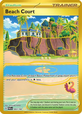 Beach Court 263 - SV04 Paradox Rift Holofoil - Premium Pokemon Single from Nintendo - Just $1.04! Shop now at Game Crave Tournament Store