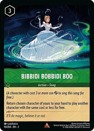 Bibbidi Bobbidi Boo (96/204) - Rise of the Floodborn Cold Foil - Premium Lorcana Single from Disney - Just $0.65! Shop now at Game Crave Tournament Store
