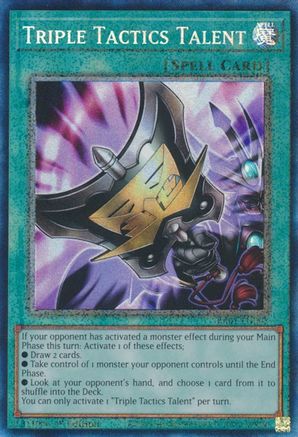 Triple Tactics Talent (PCR) (RA01-EN063) - 25th Anniversary Rarity Collection 1st Edition - Premium Yugioh Single from Konami - Just $2.33! Shop now at Game Crave Tournament Store