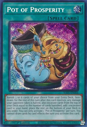 Pot of Prosperity (Secret Rare) (RA01-EN066) - 25th Anniversary Rarity Collection 1st Edition - Premium Yugioh Single from Konami - Just $0.79! Shop now at Game Crave Tournament Store