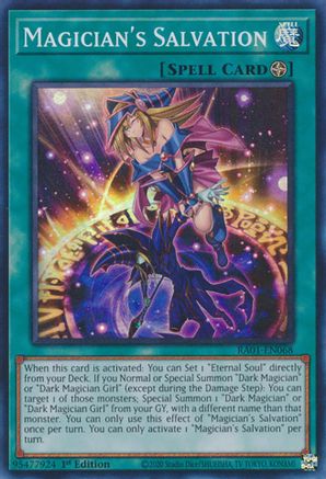 Magician's Salvation (RA01-EN068) - 25th Anniversary Rarity Collection 1st Edition - Premium Yugioh Single from Konami - Just $0.25! Shop now at Game Crave Tournament Store