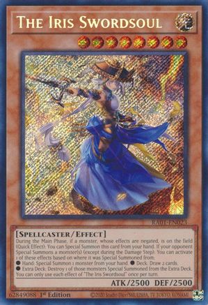 The Iris Swordsoul (Secret Rare) (RA01-EN023) - 25th Anniversary Rarity Collection 1st Edition - Premium Yugioh Single from Konami - Just $0.25! Shop now at Game Crave Tournament Store