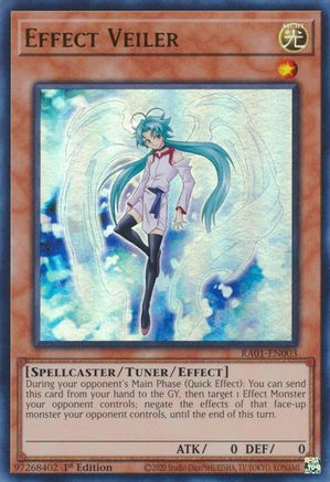Effect Veiler (UR) (RA01-EN003) - 25th Anniversary Rarity Collection 1st Edition - Premium Yugioh Single from Konami - Just $0.49! Shop now at Game Crave Tournament Store