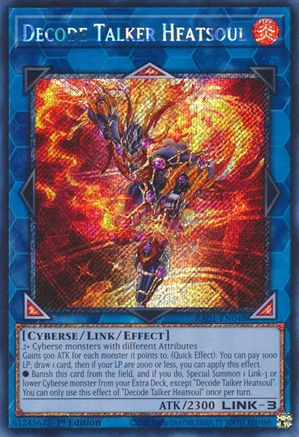 Decode Talker Heatsoul (Platinum Secret Rare) (RA01-EN048) - 25th Anniversary Rarity Collection 1st Edition - Premium Yugioh Single from Konami - Just $0.66! Shop now at Game Crave Tournament Store