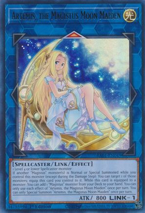 Artemis, the Magistus Moon Maiden (UR) (RA01-EN049) - 25th Anniversary Rarity Collection 1st Edition - Premium Yugioh Single from Konami - Just $0.25! Shop now at Game Crave Tournament Store